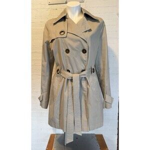 Classic Preppy Urban Via Spiga Trench Coat Double-Breasted Knee-length Cotton 12